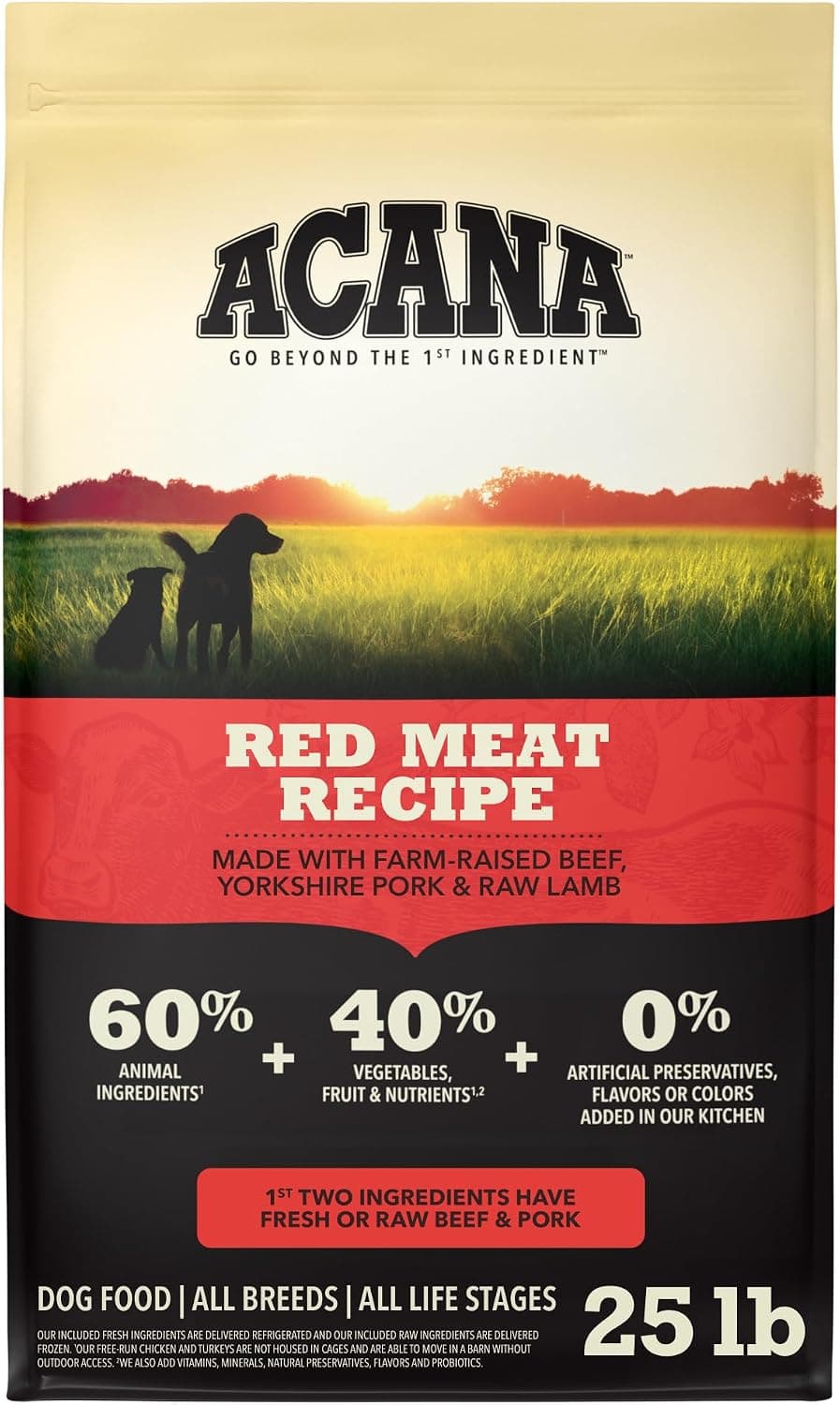 ACANA Red Meat Recipe Grain-Free Dry Dog Food (25 lb)
