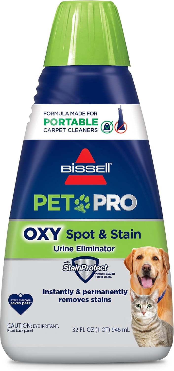 Bissell Pet Pro Oxy Spot & Stain Formula for Portable Carpet Cleaners (32 oz)