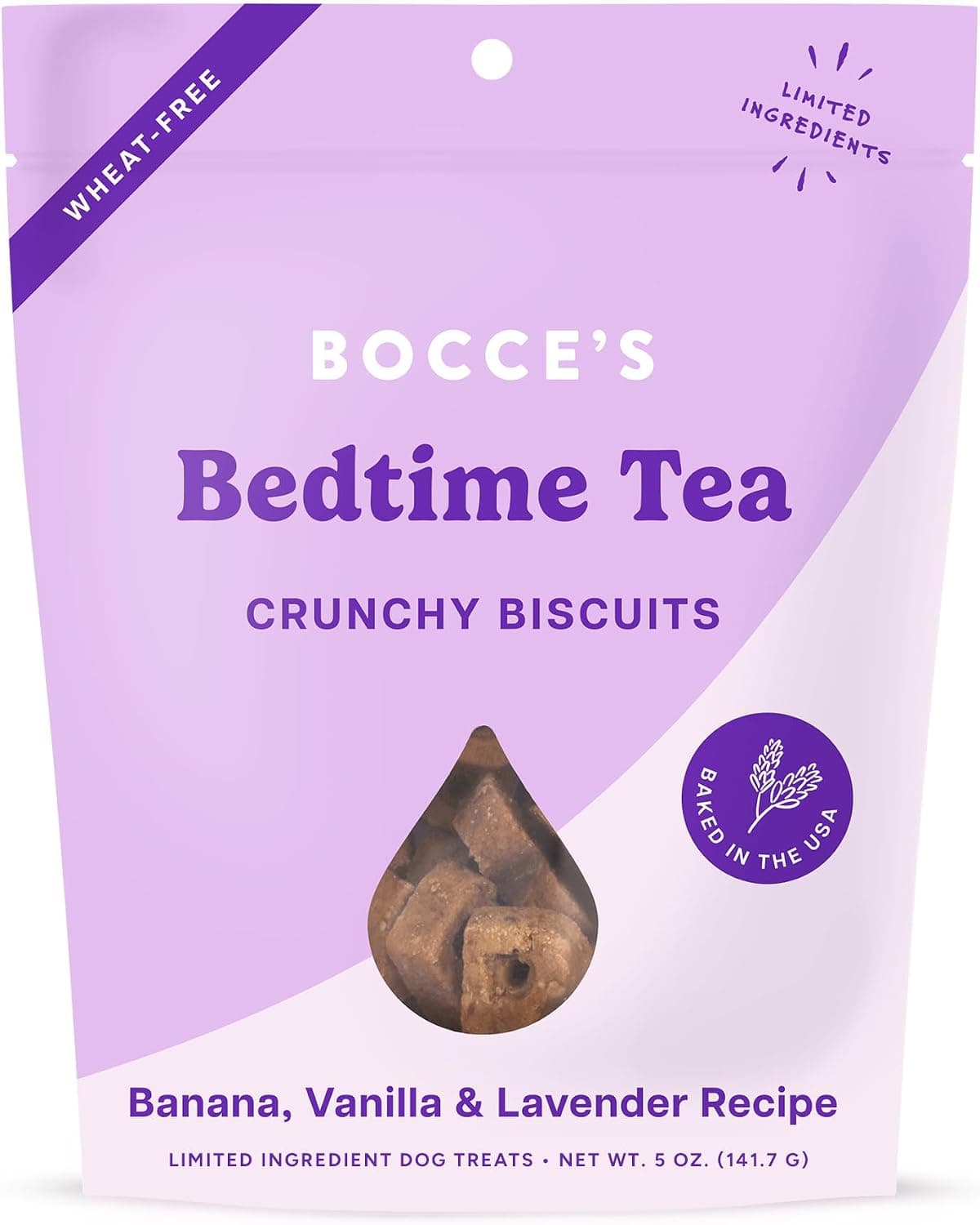 Bocce's Bakery Bedtime Tea Crunchy Biscuits (5 oz)