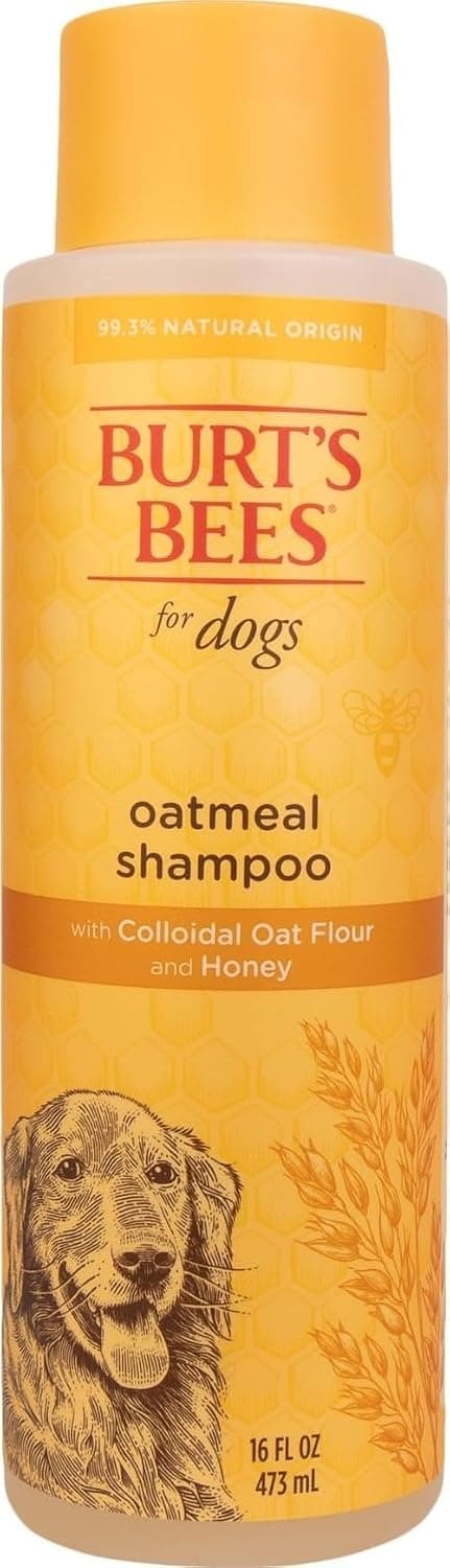 Burt's Bees for Pets Oatmeal Dog Shampoo with Honey, Unscented (16 fl oz)
