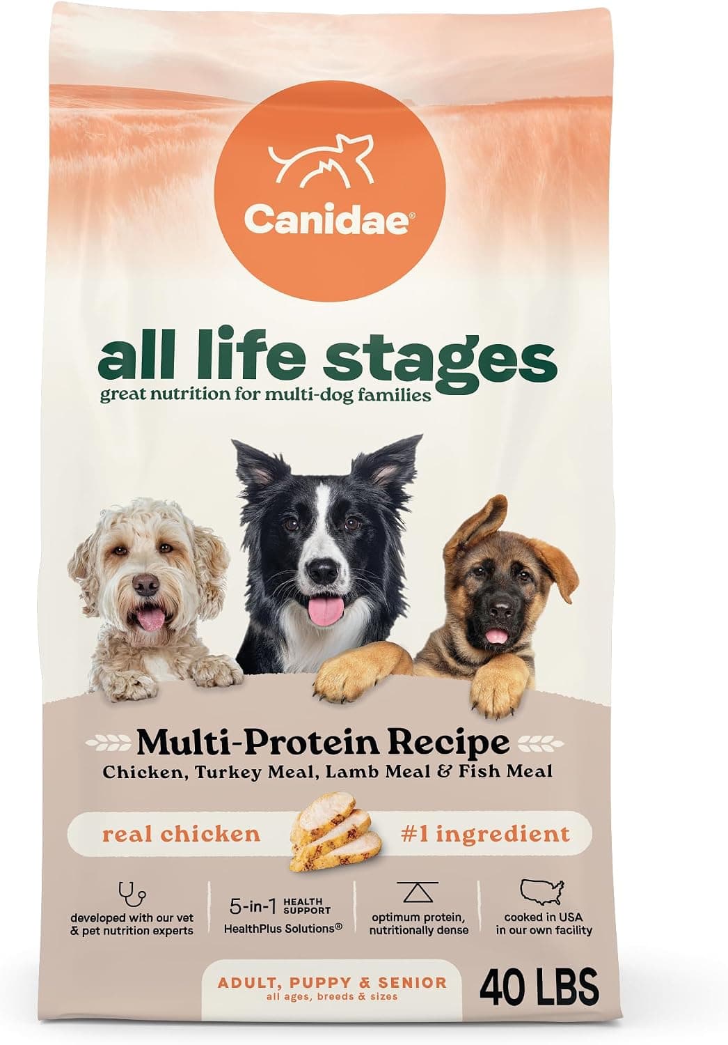 Canidae All Life Stages Multi-Protein Dry Dog Food (40 lb)
