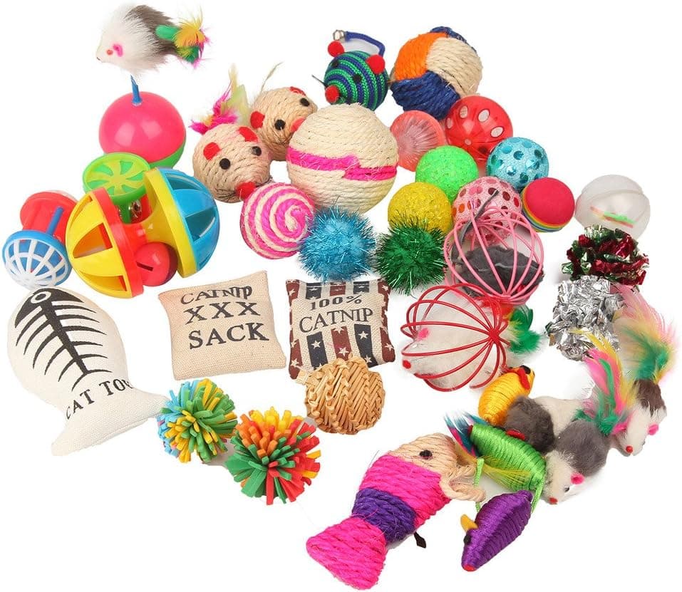 Fashion's Talk Cat Toys Variety Pack for Kitty (20 Pieces)