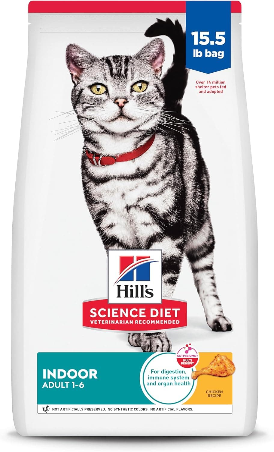 Hill's Science Diet Adult 1-6 Indoor Chicken Recipe Dry Cat Food (15.5 lb)