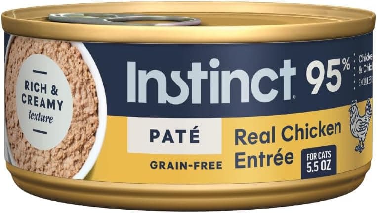 Instinct Original Grain-Free Pâté Real Chicken Wet Cat Food, 5.5 oz Cans (12-Pack)