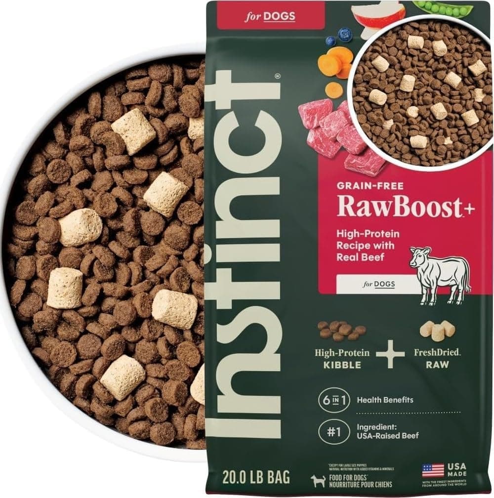 Instinct RawBoost Grain-Free Real Beef Dry Dog Food with Freeze-Dried Raw (20 lb)
