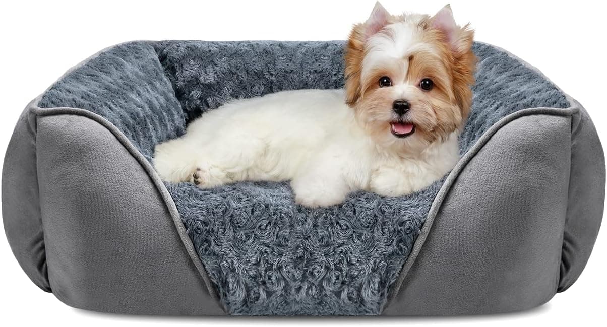 INVENHO Rectangle Washable Orthopedic Dog Bed with Anti-Slip Bottom