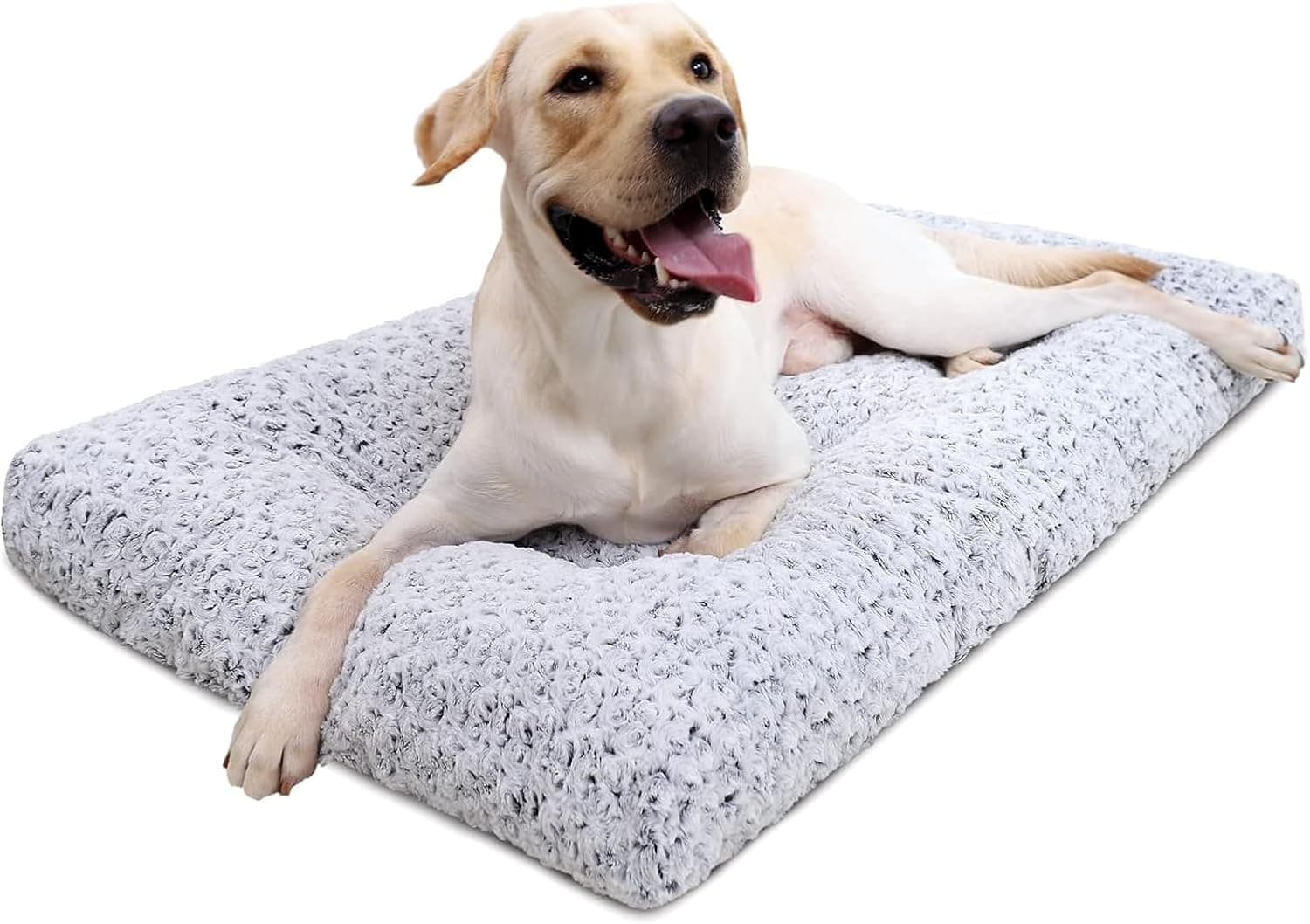KSIIA Washable Plush Dog Crate Mat (35" x 23")