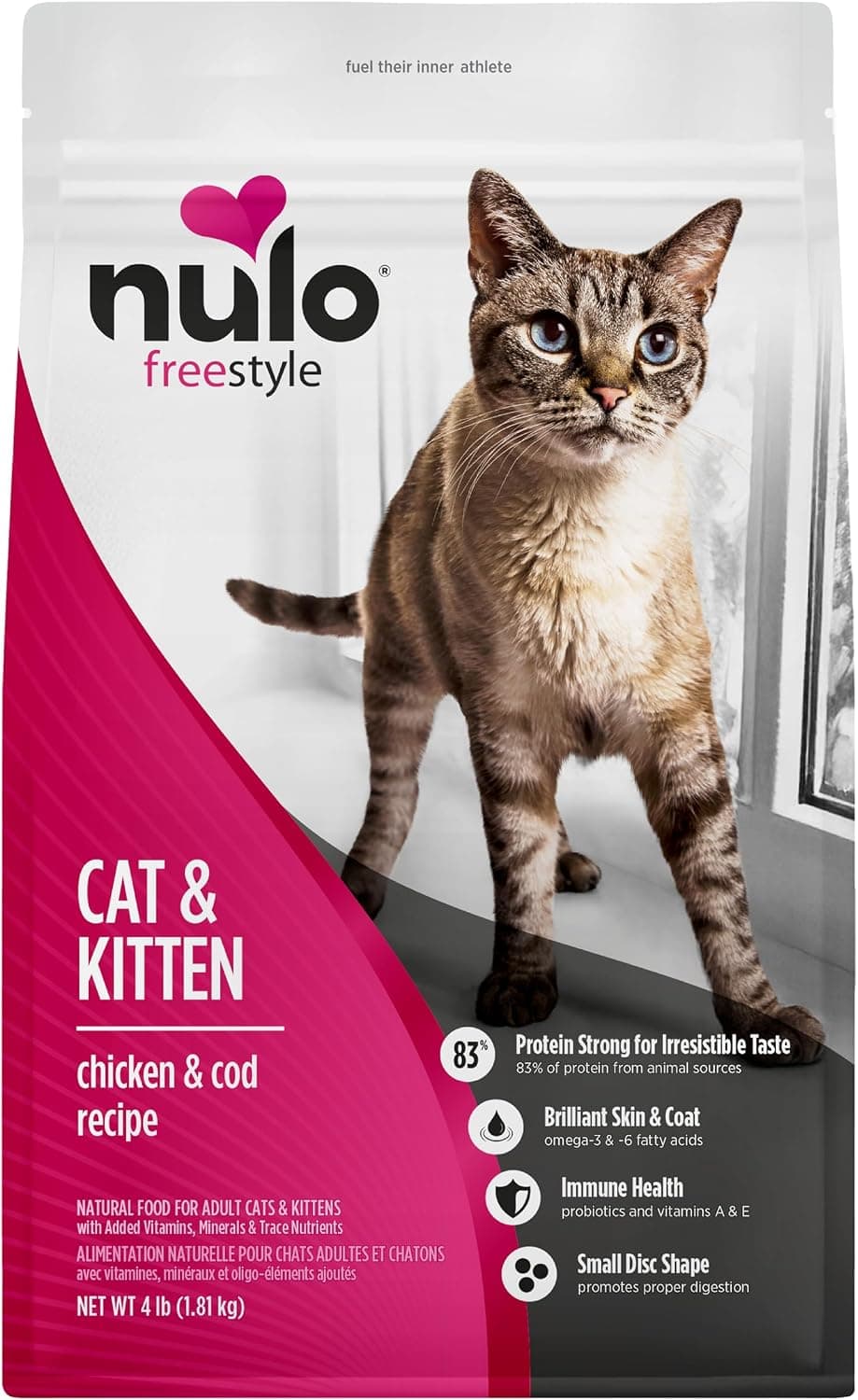 Nulo Freestyle Cat & Kitten Grain-Free Chicken & Cod Dry Food (4 lb)