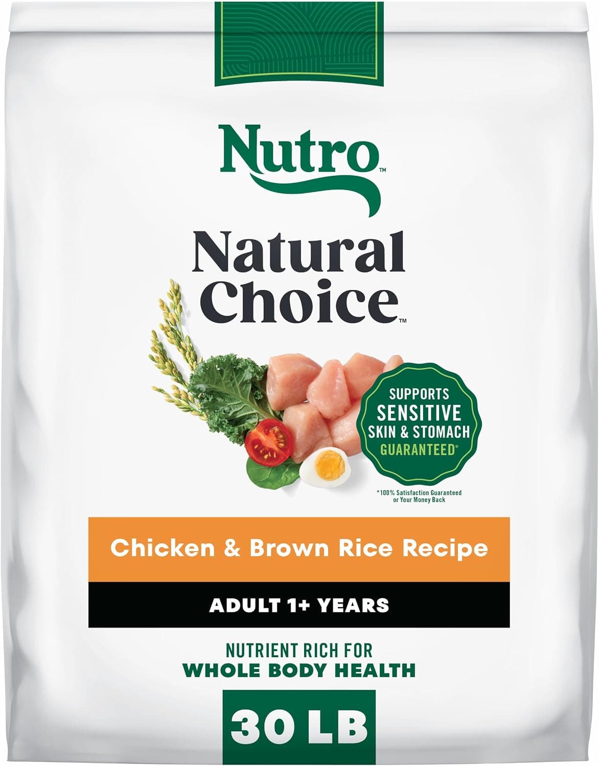 Nutro Natural Choice Adult Chicken & Brown Rice Dry Dog Food (30 lb)