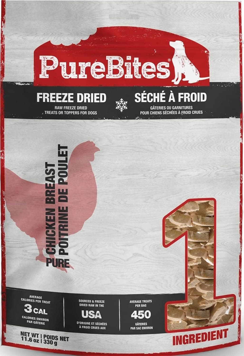 PureBites Chicken Breast Freeze-Dried Dog Treats (11.6 oz)