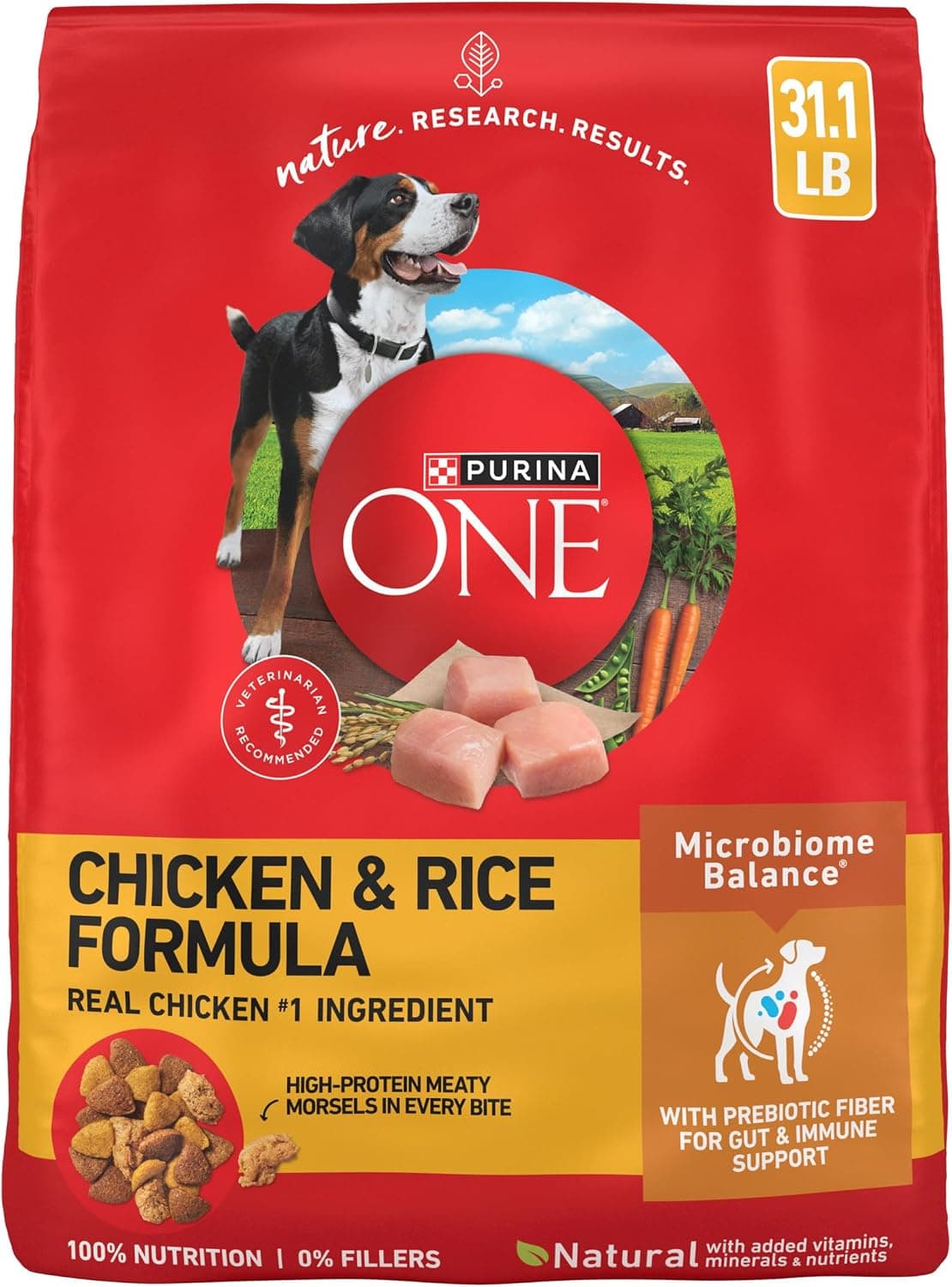 Purina ONE SmartBlend Chicken & Rice Formula Dry Dog Food (31.1 lb)