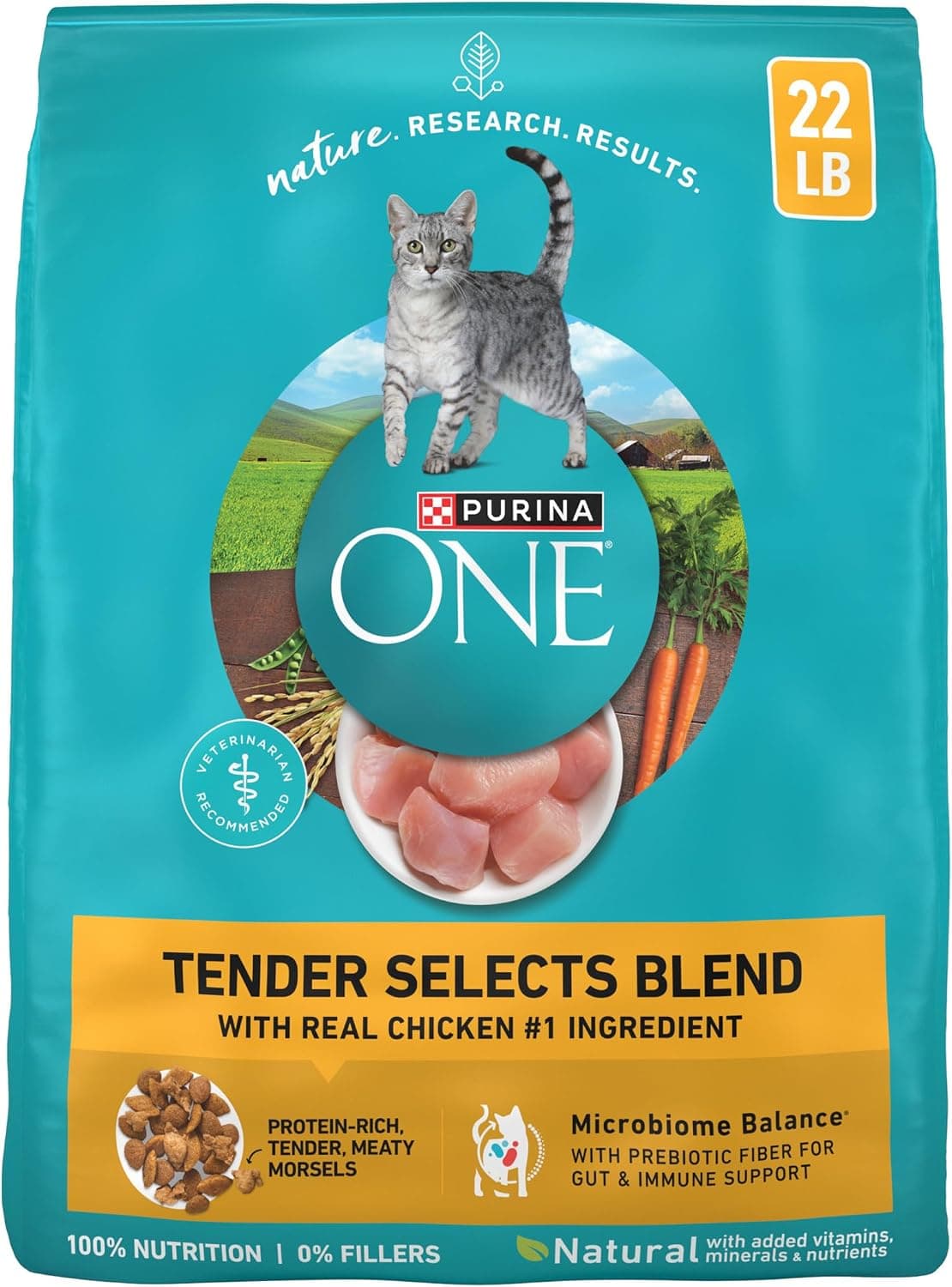 Purina ONE Tender Selects Blend with Real Chicken Dry Cat Food (22 lb)