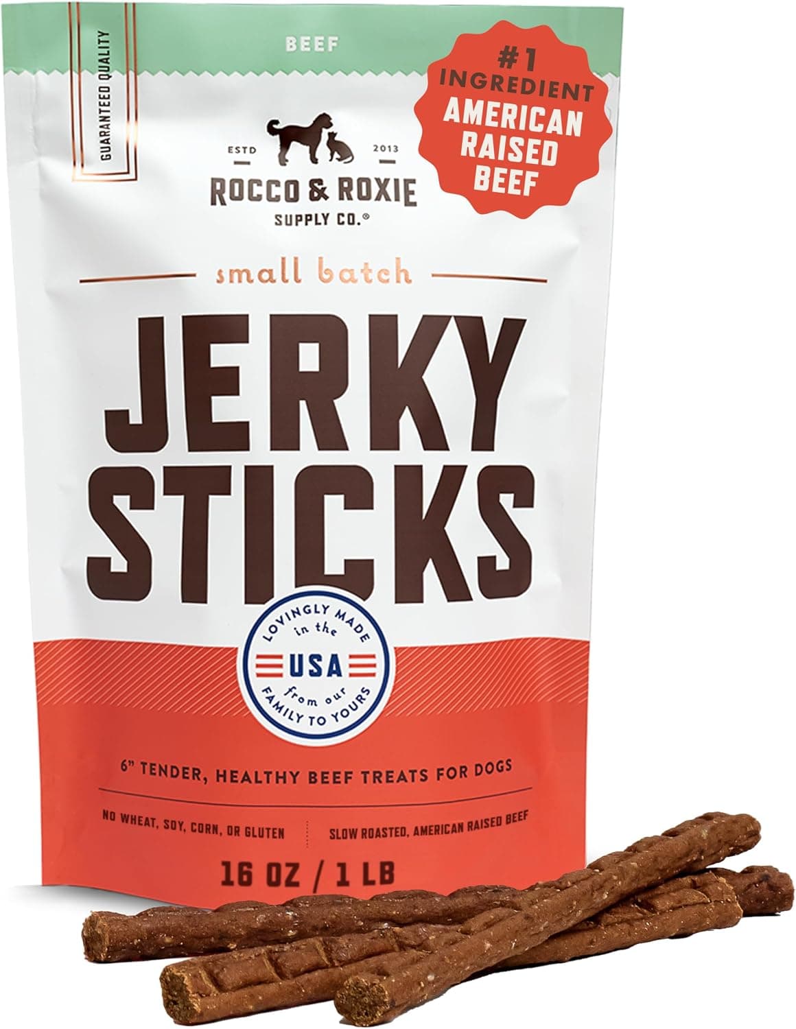 Rocco & Roxie Slow-Roasted Beef Jerky Soft Training Chews (1 lb)