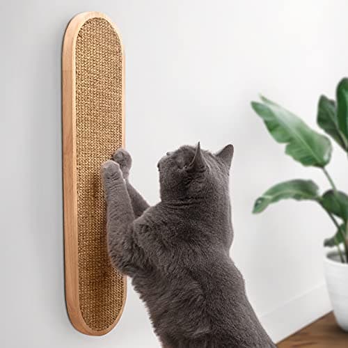 7 Ruby Road Indoor Cat Wall Scratcher — Multidirectional Sisal Scratch Pad & Board