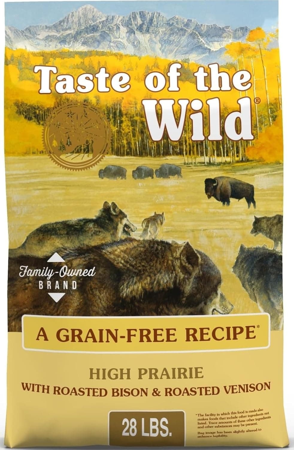 Taste of the Wild High Prairie Adult Grain-Free Dry Dog Food with Roasted Bison (28 lb)