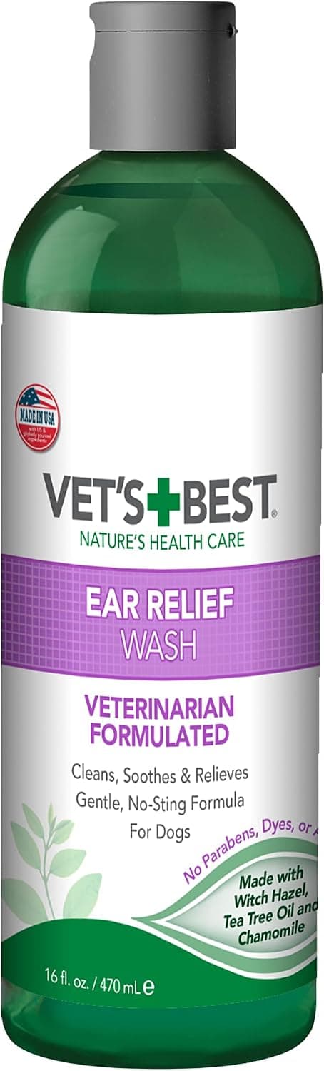 Vet's Best Dog Ear Relief Wash, Alcohol-Free (16 oz)