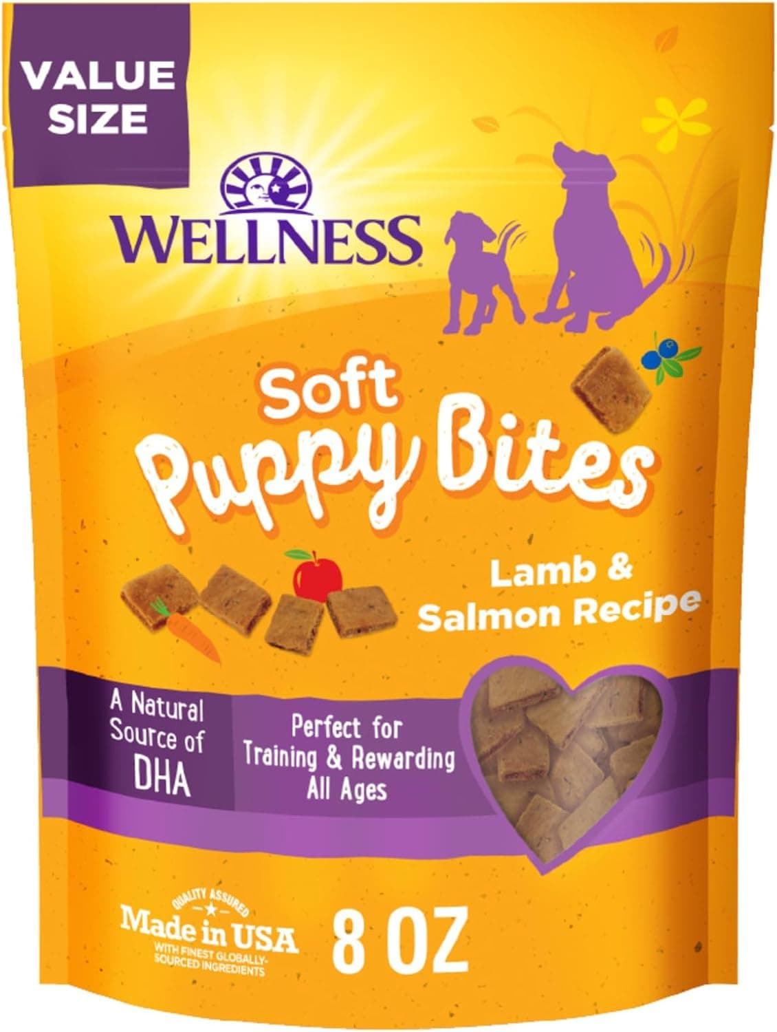 Wellness Soft Puppy Bites Lamb & Salmon Training Treats (8 oz)
