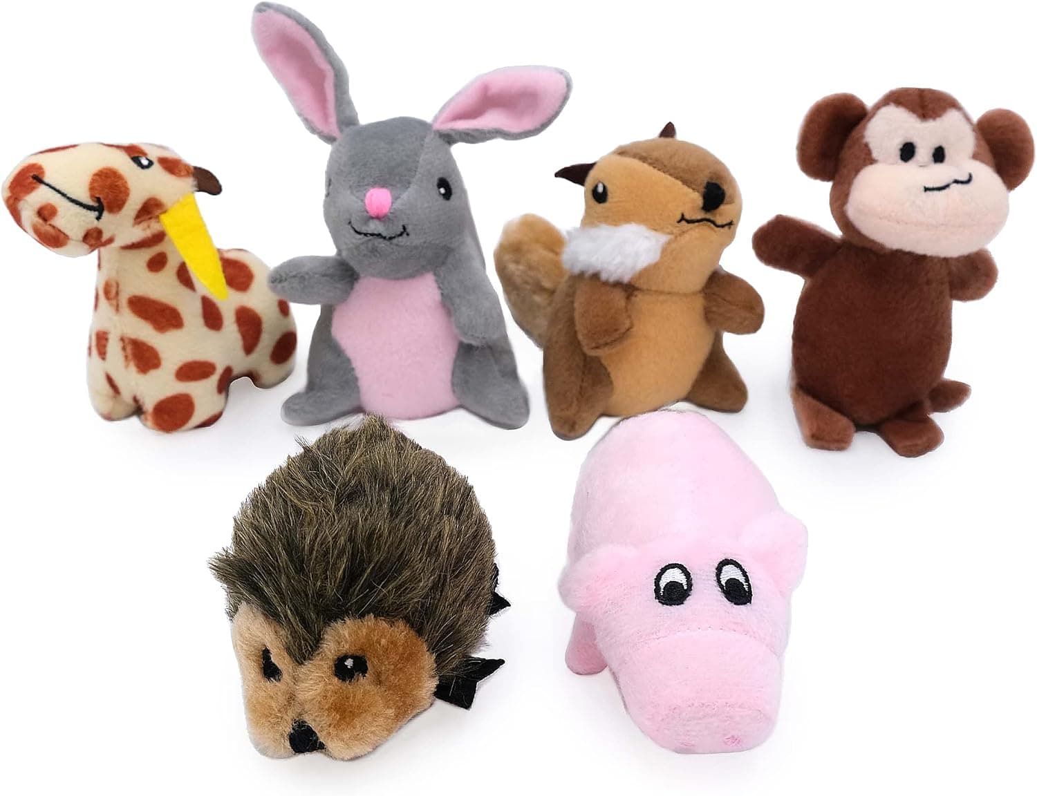 ZippyPaws Miniz Squeaky Toy 6-Pack (Burrow Refill)